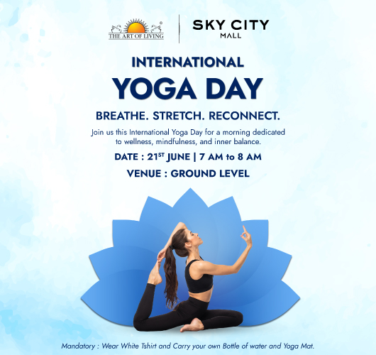 International Yoga Day at Sky City Mall